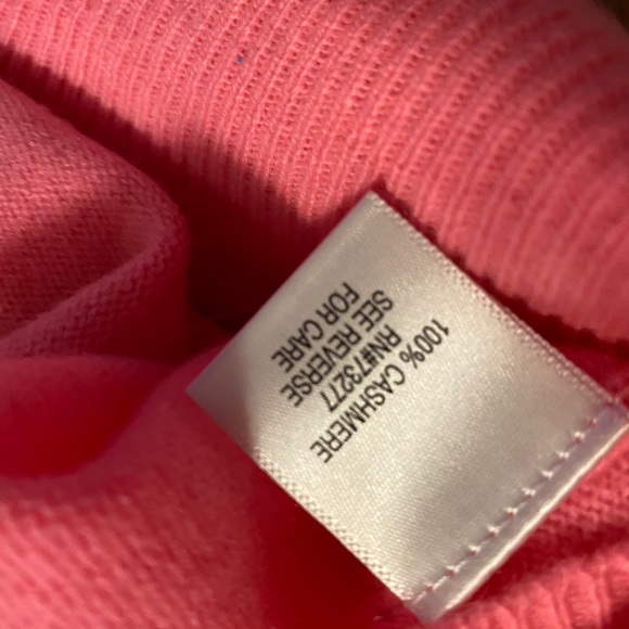 NWT🌸Apt. 9 pink long sleeve cashmere sweater Sz S - Picture 3 of 4